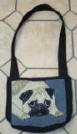 Pug Purse - Fawn Pug Side