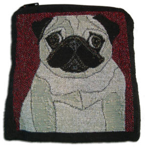 Fawn Pug side of Change Purse