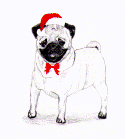 (H3) Holiday Pencil Pug