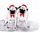 (H8) Holiday Pencil Pugs