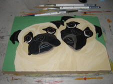 The painting process of Pug A67