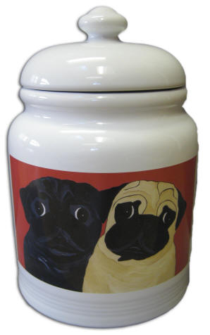 Cookie Jar - Pug Design A38