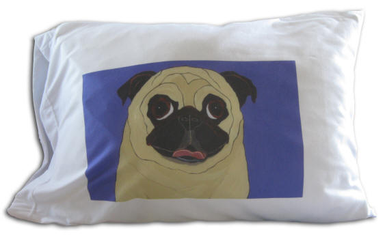 Pillow Case - Pug Design A64
