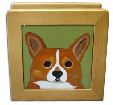 A Great Letter or Napkin Holder! Corgi Design