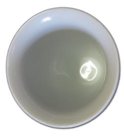 Inside porcelain cup