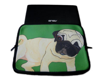 10" Netbook & iPad Cover - Pug Design A77