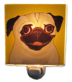 Night Light on - Pug Design A51