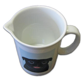 Holds 16 oz of cream, milk or juice!