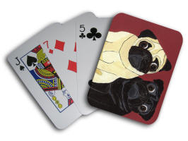 Playing Cards - Design A25 showing horizonal orientation.