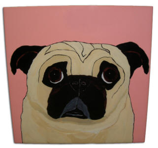Ceramic Tile - Pug Design A59